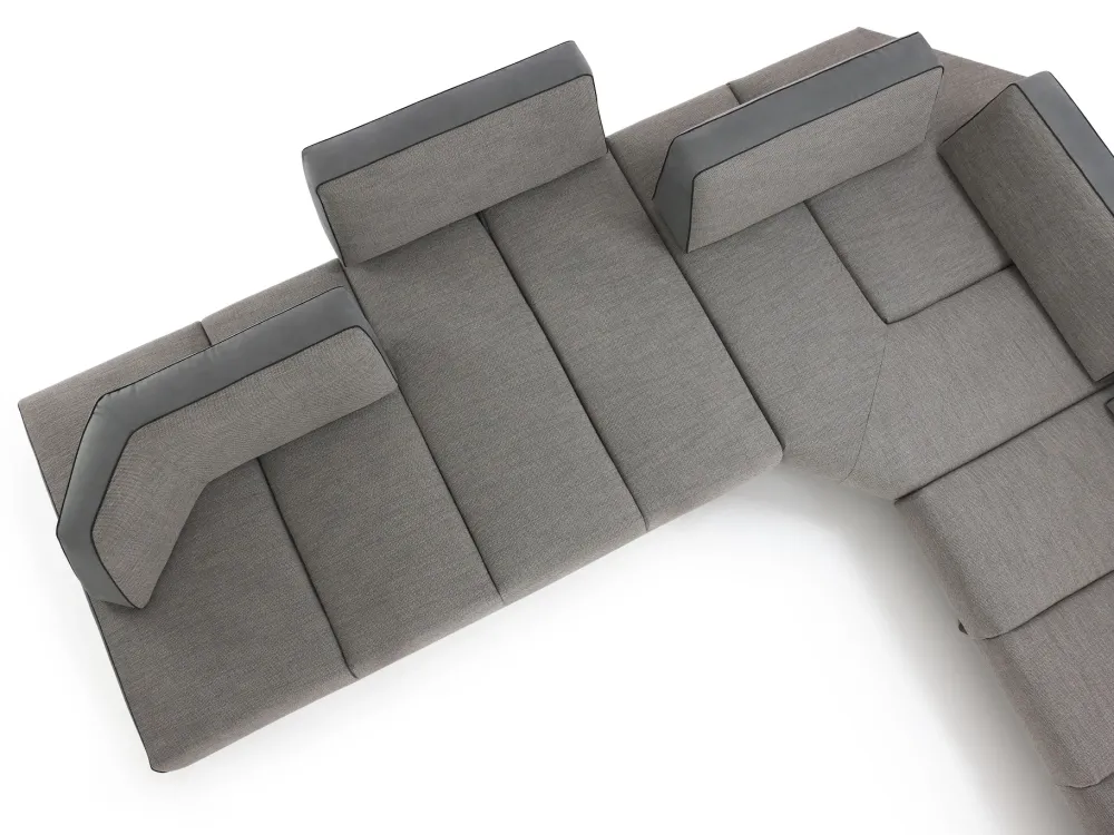 Diotti.com Divano Leyton outlet tessuto in poliuretano a prezzo Outlet- Divani