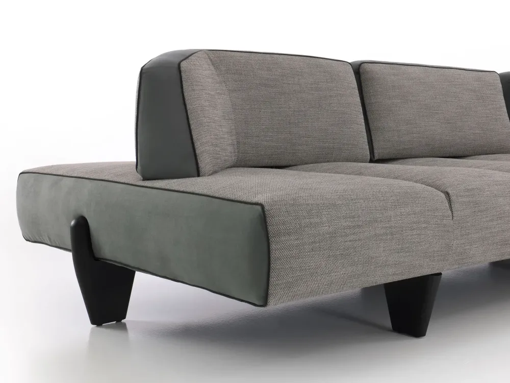 Diotti.com Divano Leyton outlet tessuto in poliuretano a prezzo Outlet- Divani