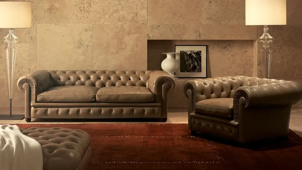 Divano Lineare a 3 posti Chester one di : prezzo su richiesta^Poltrona Frau New