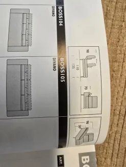 Samoa Divano Lineare Boss a 1850 Euro- Divani