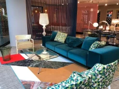 Discount Divano Lineare in Tessuto sfoderabile  Largo  di Divani