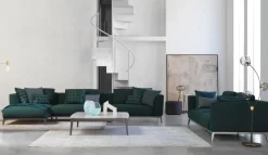 Flou Divano Lineare in Tessuto sfoderabile  Olivier di- Divani