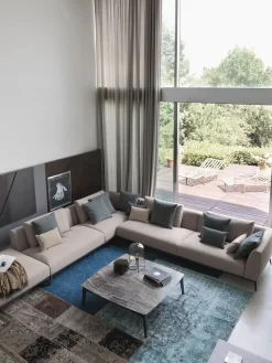 Flou Divano Lineare in Tessuto sfoderabile  Olivier di- Divani