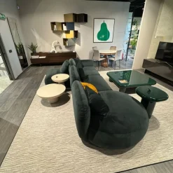 Divano Lineare in Tessuto non sfoderabile  Ginza  di Divani