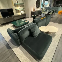 Divano Lineare in Tessuto non sfoderabile  Ginza  di Divani