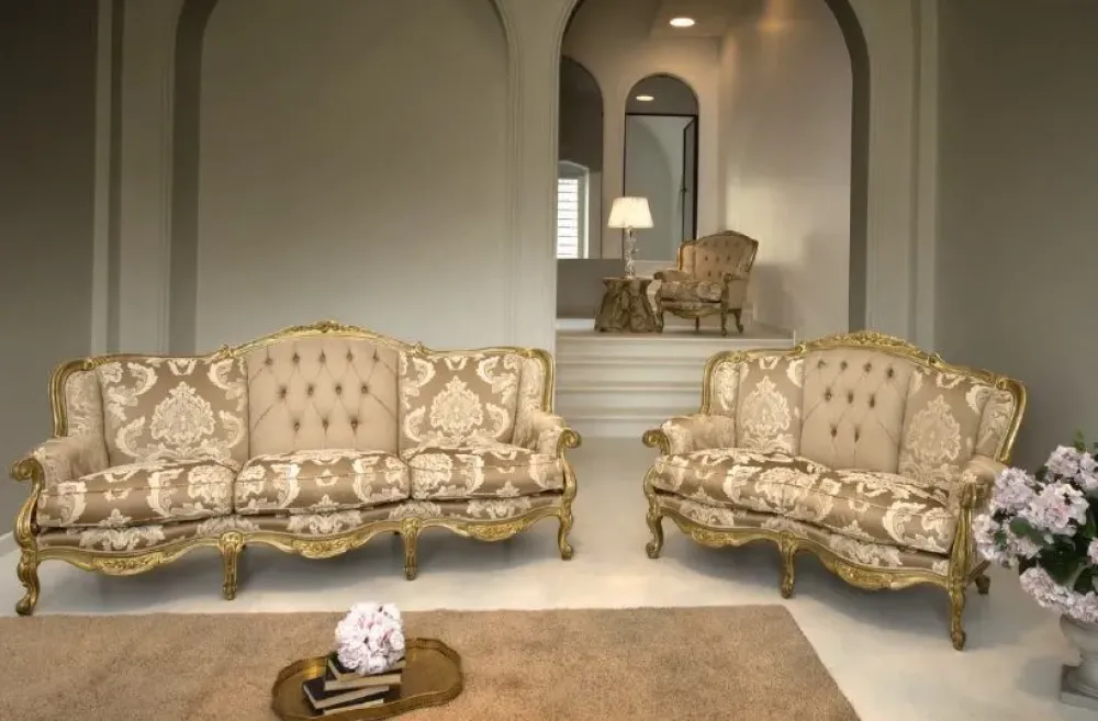 Best Divano lineare modello Divano leopardi foglia oro tessuto vene di in offerta Divani