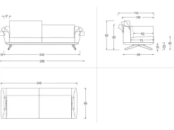 Discount Divano Lineare Wing * a 5060 Euro Divani