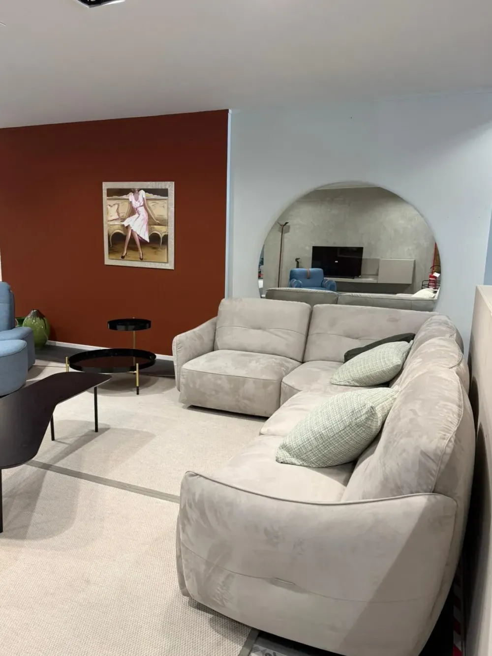 Clearance Divano Lux in Tessuto non sfoderabile di scontato 50% Divani