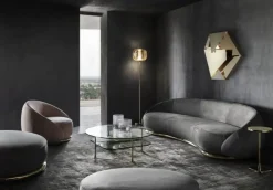 New Divano Luxury sofa nabuk ottone   in offerta Divani