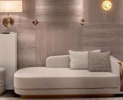 Md work Divano Luxury sofa nabuk a prezzo scontato- Divani