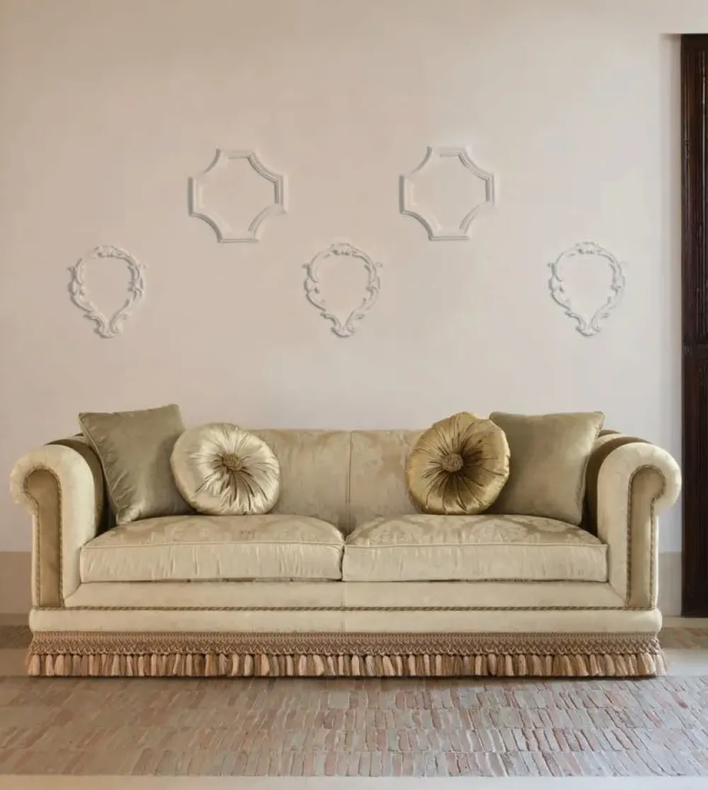 Md work Divano manzoni classico memory in Tessuto a prezzo scontato- Divani