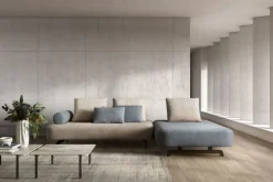 Samoa Divano Matrix special tessuto in poliuretano a prezzo Outlet- Divani