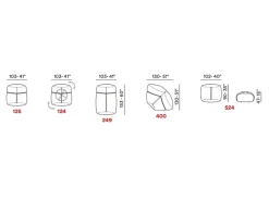 Divano Chicca PREZZI OUTLET sconto 30%^Max Divani New