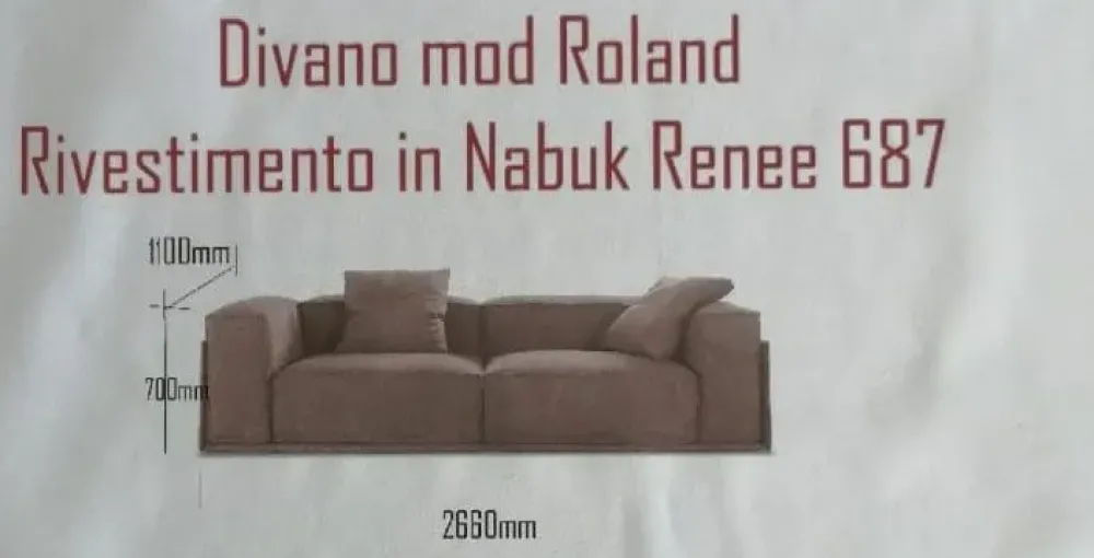 New Divano Mod roland a PREZZO OUTLET Divani