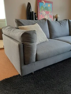 Online Divano Mod. zeno tessuto in misto piuma   a prezzo Outlet Divani