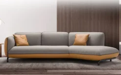 Divano modello Divano pelle tessuto vari colori  di a prezzi outlet^Md work Online