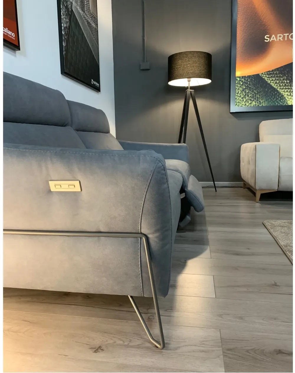 Discount Divano moderno microfibra Gaia-2-relax di con sconto del - 40% Divani