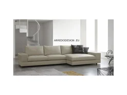 Doimo Salotti Divano moderno pelle Vision di con sconto del - 35%- Divani