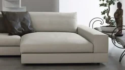 Doimo Salotti Divano moderno pelle Vision di con sconto del - 35%- Divani