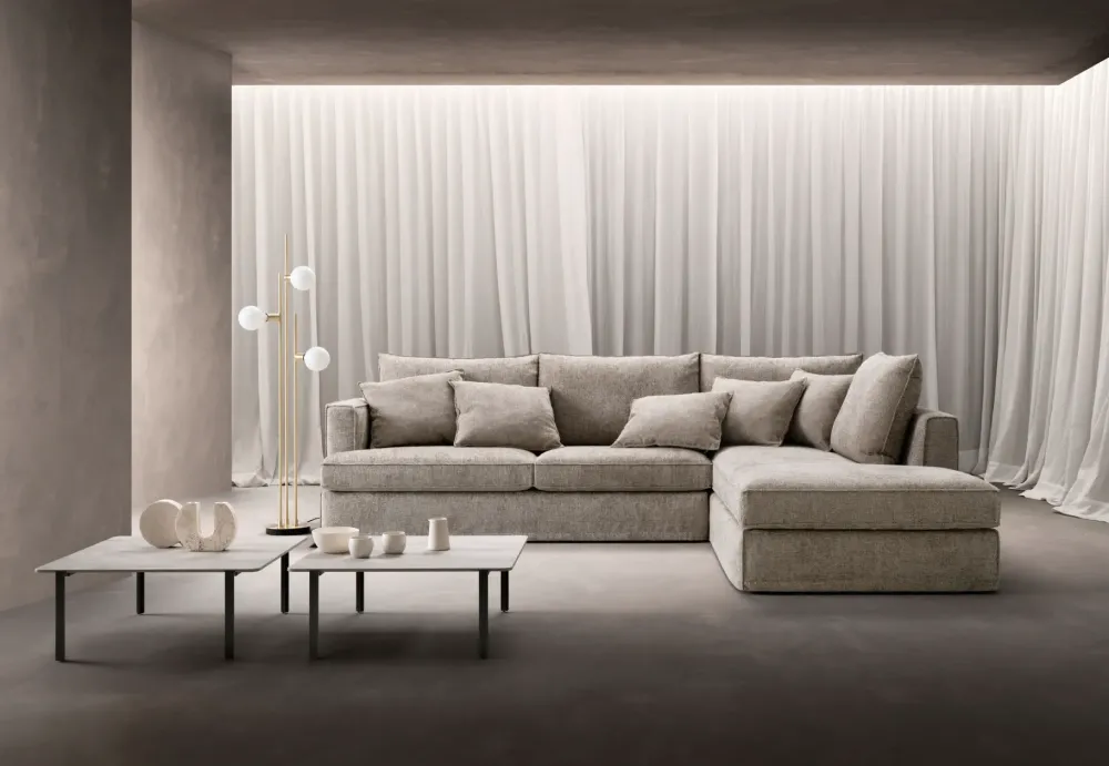 Divano moderno tessuto Glammy di con sconto del - 35%^Samoa Sale