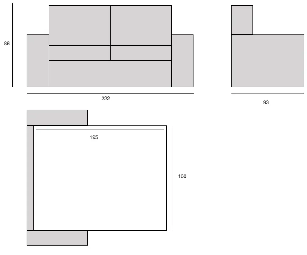 Artigianale Divano Moire di in stile moderno in Offerta Outlet- Divani Letto|Divani