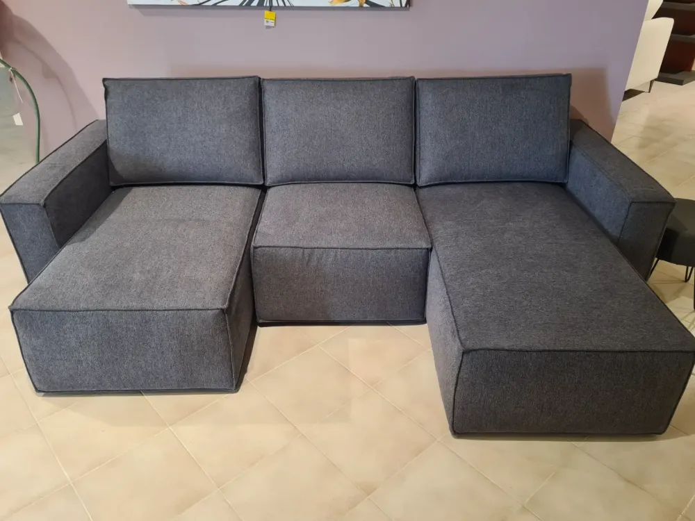 Samoa Divano Mono tessuto in poliuretano in Offerta Outlet- Divani