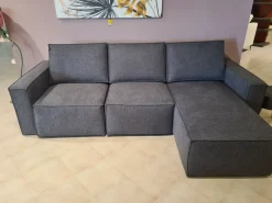 Samoa Divano Mono tessuto in poliuretano in Offerta Outlet- Divani