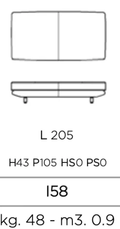 New Divano Mood in Tessuto a prezzo ribassato Divani