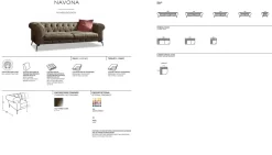 Rosini Divano Navona in Pelle a prezzo scontato- Divani