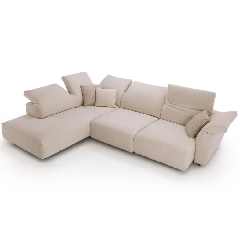 Divano Nevis outlet tessuto in poliuretano a prezzo Outlet^Diotti.com Hot