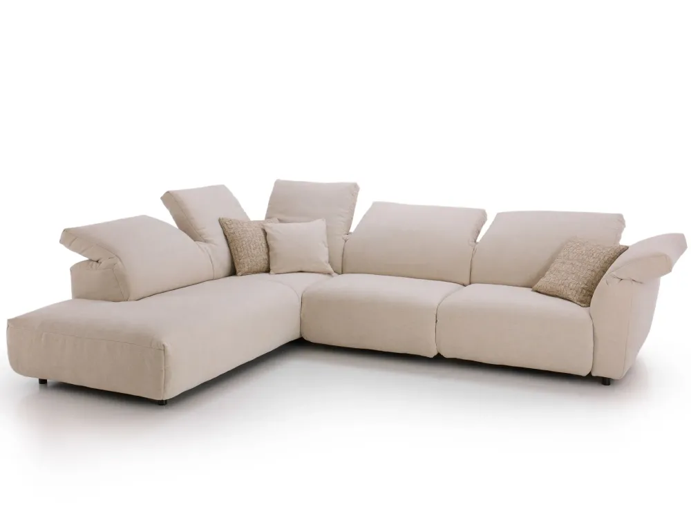 Divano Nevis outlet tessuto in poliuretano a prezzo Outlet^Diotti.com Hot