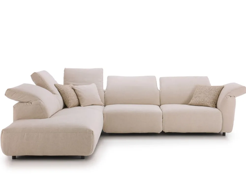 Divano Nevis outlet tessuto in poliuretano a prezzo Outlet^Diotti.com Hot