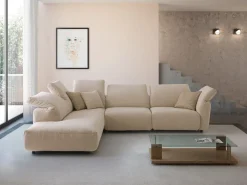 Divano Nevis outlet tessuto in poliuretano a prezzo Outlet^Diotti.com Hot