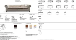 Outlet Divano Nottingham in OFFERTA - 30% Divani