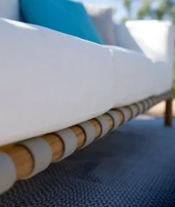 Divano per l'esterno Divano teak cinghiato luxury a marchio a prezzo scontato^Md work Hot