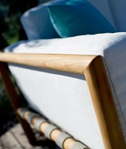 Divano per l'esterno Divano teak cinghiato luxury a marchio a prezzo scontato^Md work Hot