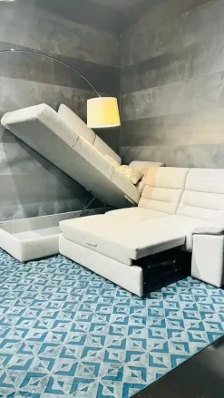 Gamma Divano Phil tessuto in poliuretano   a prezzo Outlet- Divani