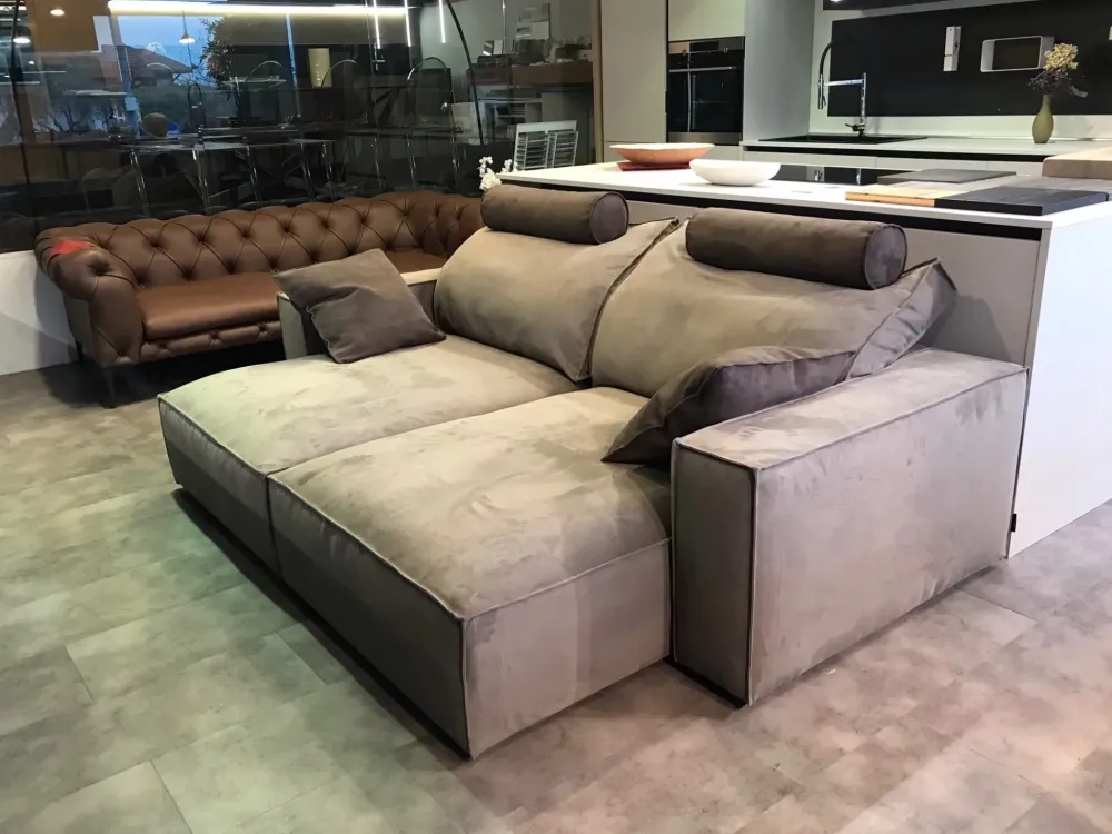 Best Divano relax microfibra in misto piuma a prezzo Outlet Divani