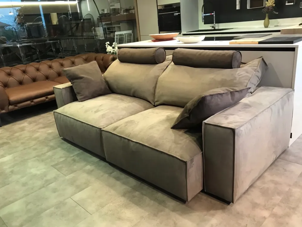 Best Divano relax microfibra in misto piuma a prezzo Outlet Divani