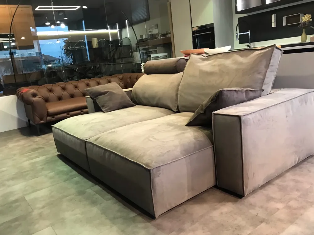 Best Divano relax microfibra in misto piuma a prezzo Outlet Divani