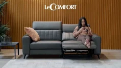 Discount Divano relax pelle in poliuretano   in Offerta Outlet Divani