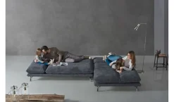 Excò Divano Rock tessuto in poliuretano in Offerta Outlet- Divani