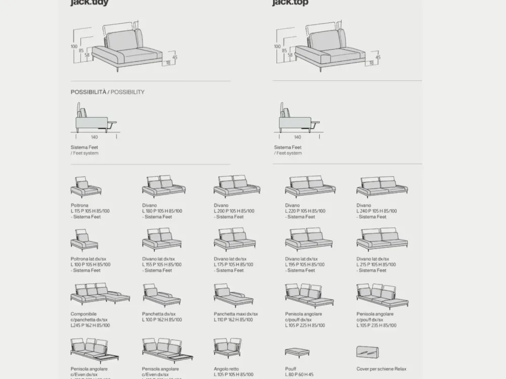 Samoa Divano Jack PREZZI OUTLET sconto 35%- Divani