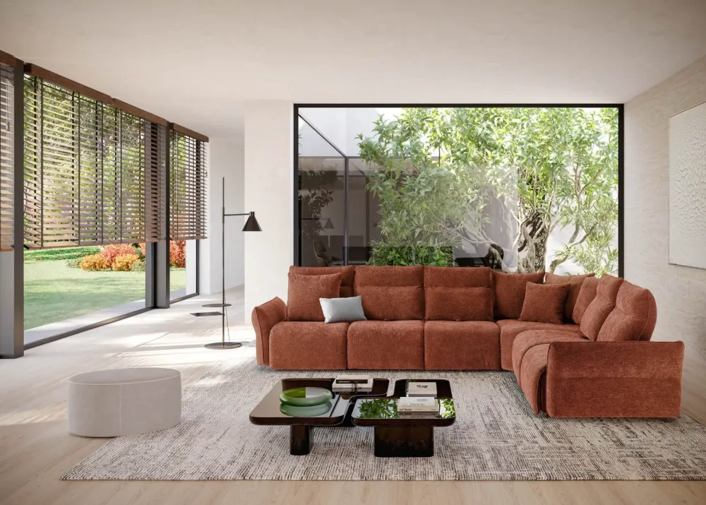 Le Comfort Divano Sirio tessuto in poliuretano a prezzo scontato- Divani