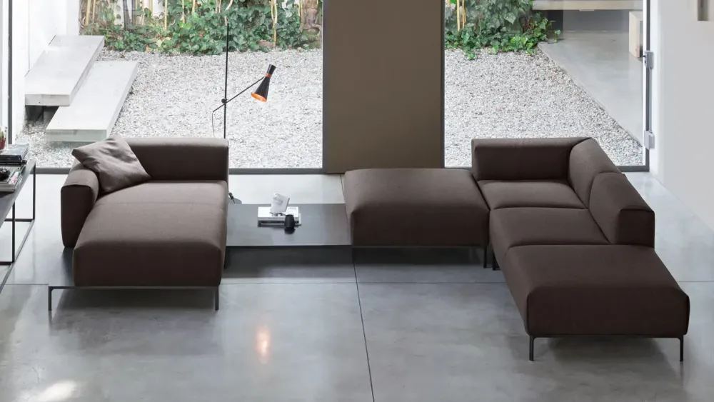 Doimo Salotti Divano Spencer in Tessuto sfoderabile, prezzo riservato.- Divani