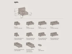 Samoa Divano Spin di in stile design a prezzo scontato- Divani