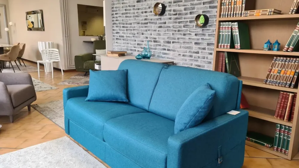 Il Benessere Divano Willy in Tessuto sfoderabile di scontato 41%- Divani Letto|Divani