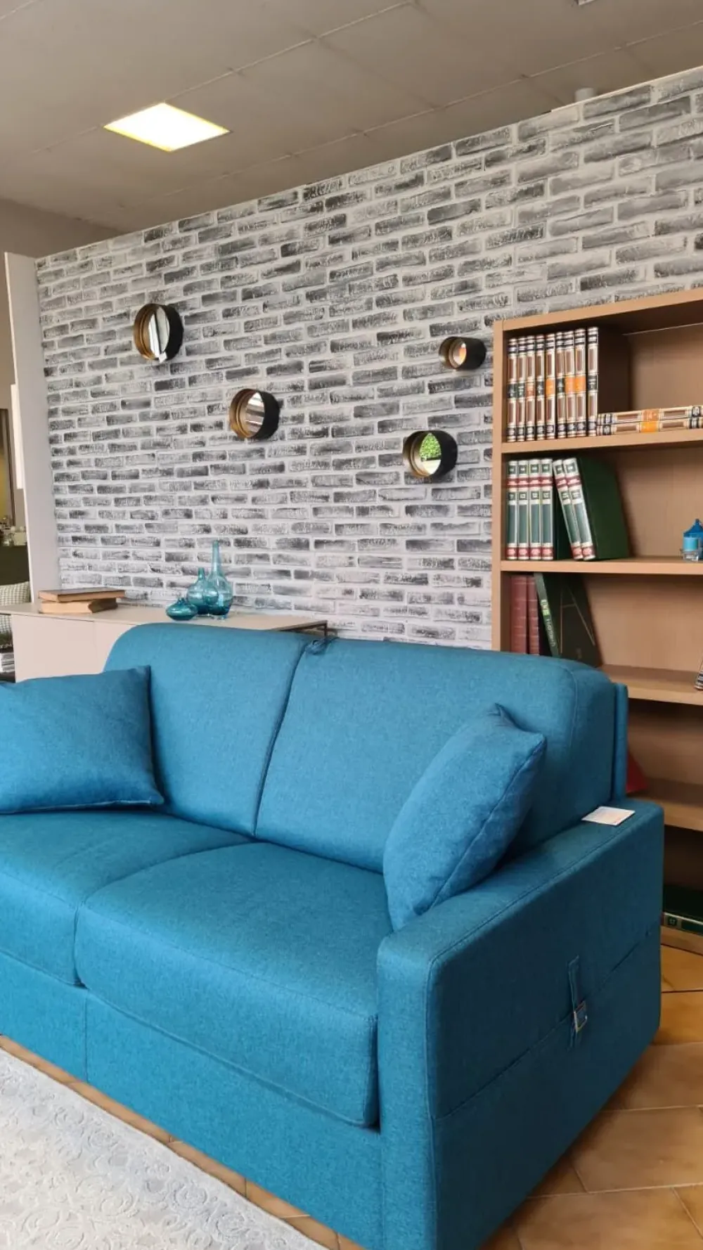 Il Benessere Divano Willy in Tessuto sfoderabile di scontato 41%- Divani Letto|Divani