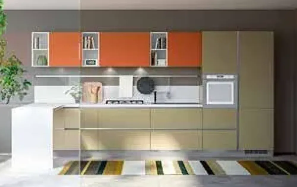 Discount cucina moderna Seta in vari colori scontata del 34%. Massimo stile a prezzi bassi! Cucine Lineari|Cucine Moderne
