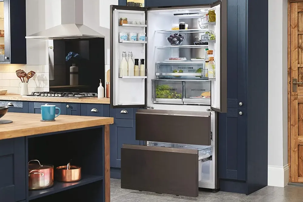 Frigorifero Combinato 70 metal glass hb18fgsaaa a marchio scontato^Haier Discount